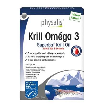 Physalis Krill Omega 3 30 Capsules