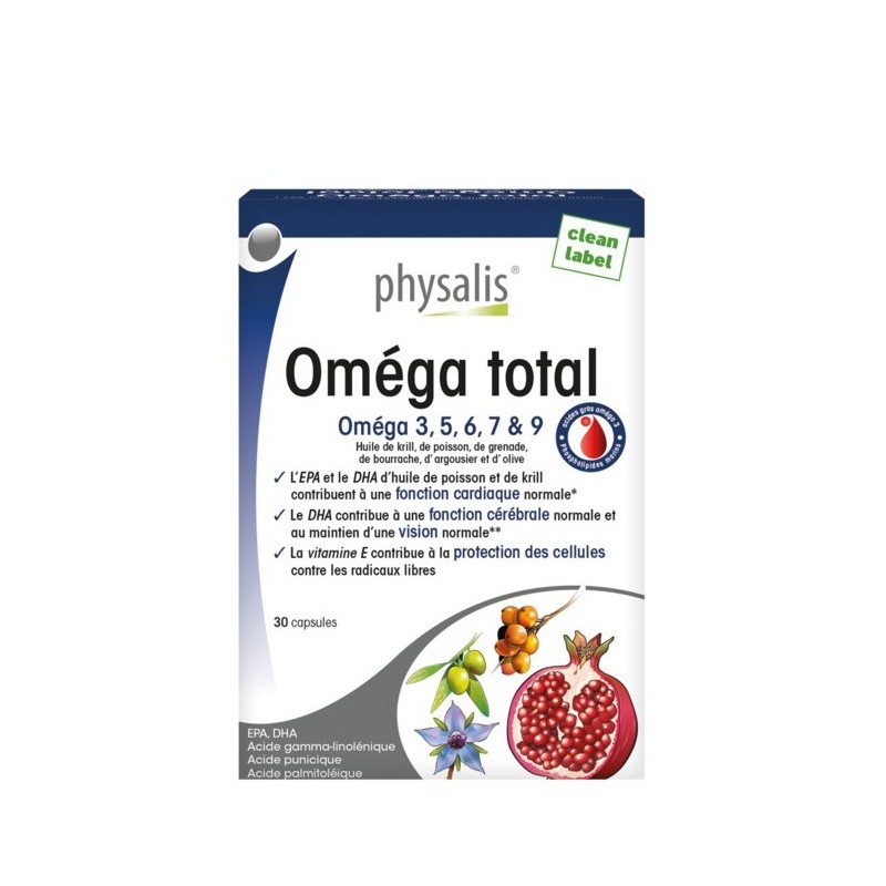 Physalis Omega total 3.5.6.7 & 9 30 Capsules