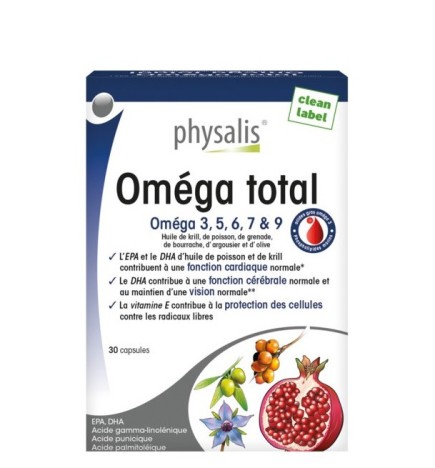 Physalis Omega total 3.5.6.7 & 9 30 Capsules