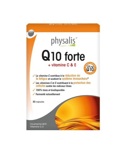 PHYSALIS Q10 Forte +Vitamine C & E 30 Gélules