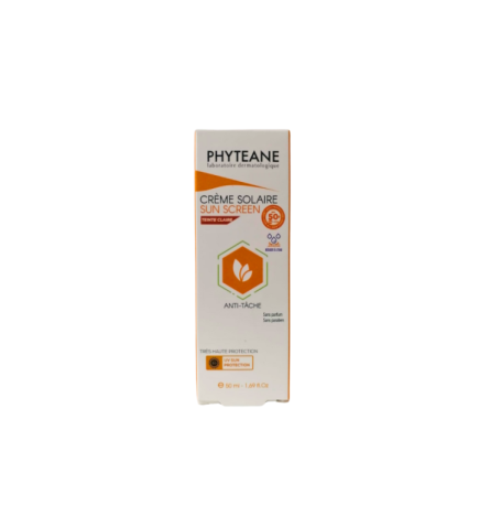 Phyteane Creme Solaire Teinte claire spf50+ 50ml