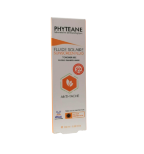 Phyteane Fluide Solaire Toucher Sec invisible Peaux mixtes a grasses spf50+ 50ml