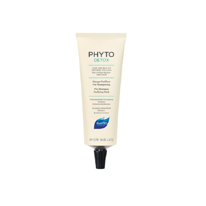 PHYTO PHYTODETOX MASQUE PURIFIANT PRÉ-SHAMPOOING 125ML