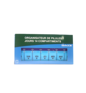 Pilulier Organisateur de Pilules 7j/14 Compartiments ref AM09-077