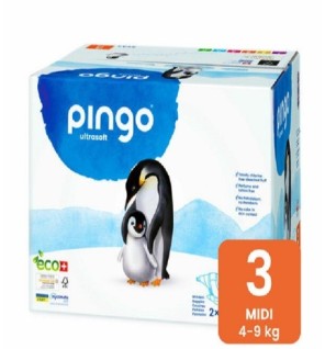 Pingo Midi Taille3 – 4-9KG –  2 Sachets de 44 Couches