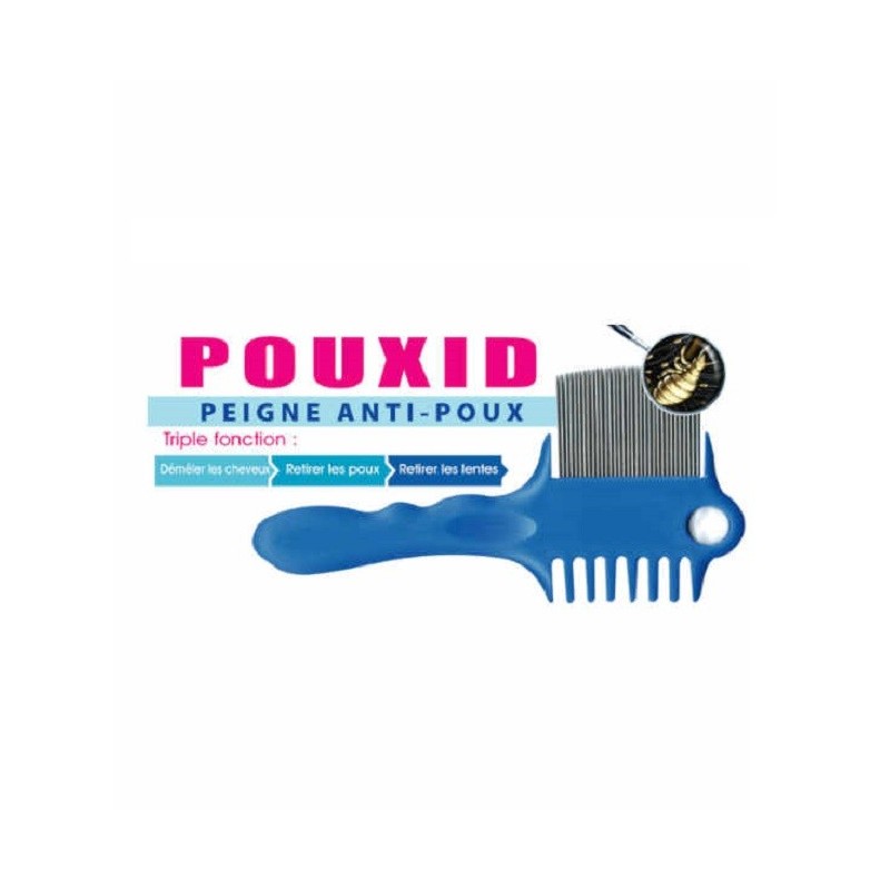 Pouxid Peigne Anti Poux Triple Fonction