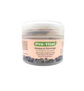 Pro Vital Masque et Gommage au Café et chocolat 200gr