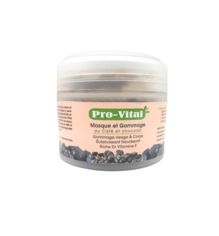 Pro Vital Masque et Gommage au Café et chocolat 200gr