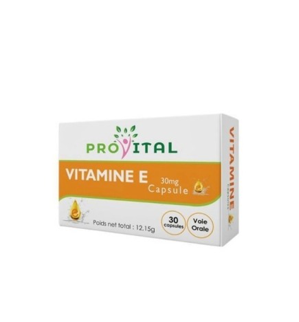 Pro Vital Vitamine E Complément Alimentaire 30 Capsule