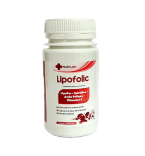 Nutrilab Lipofolic Fer 30 Gelules