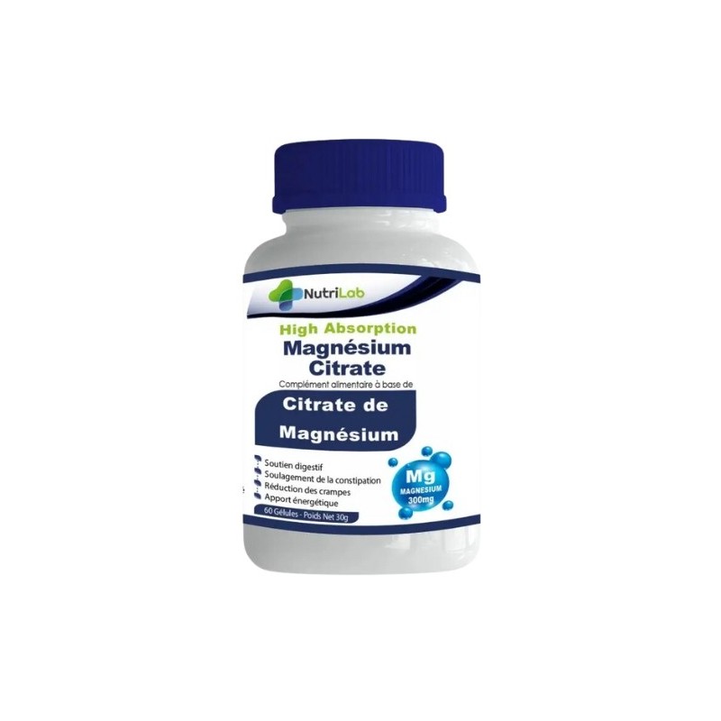 Nutrilab Magnesium Cirate 300mg 60 Gelules