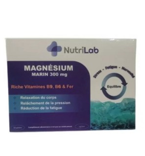 NUTRILAB Magnesium Marin 300mg 30 Gelules