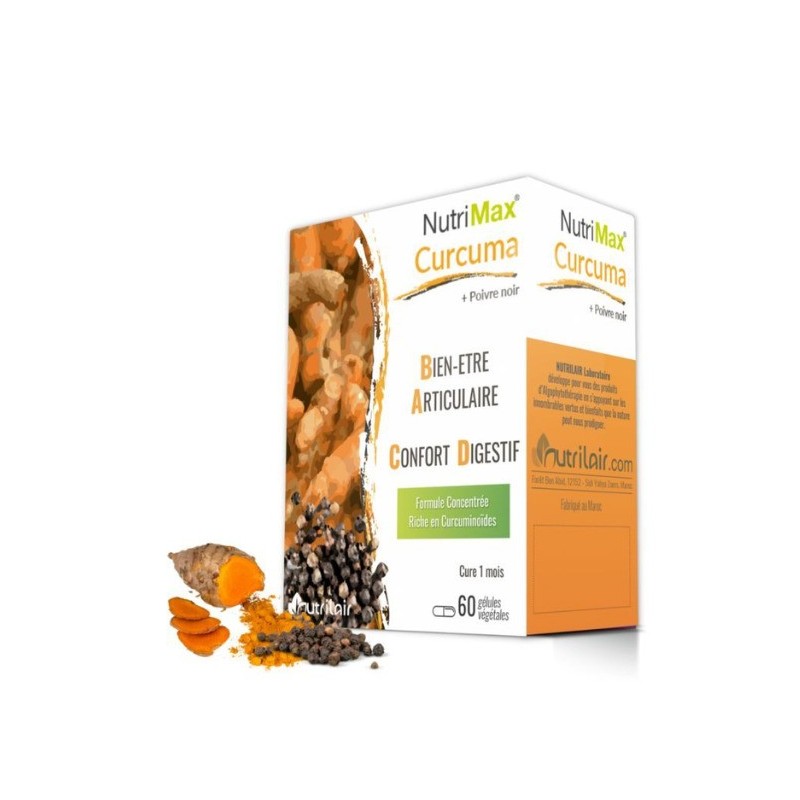 Nutrimax Curcuma + Poivre Noir 60 Gelules