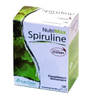 Nutrimax Spiruline Bio – 120 Comprimés