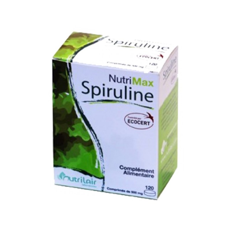 Nutrimax Spiruline Bio – 120 Comprimés
