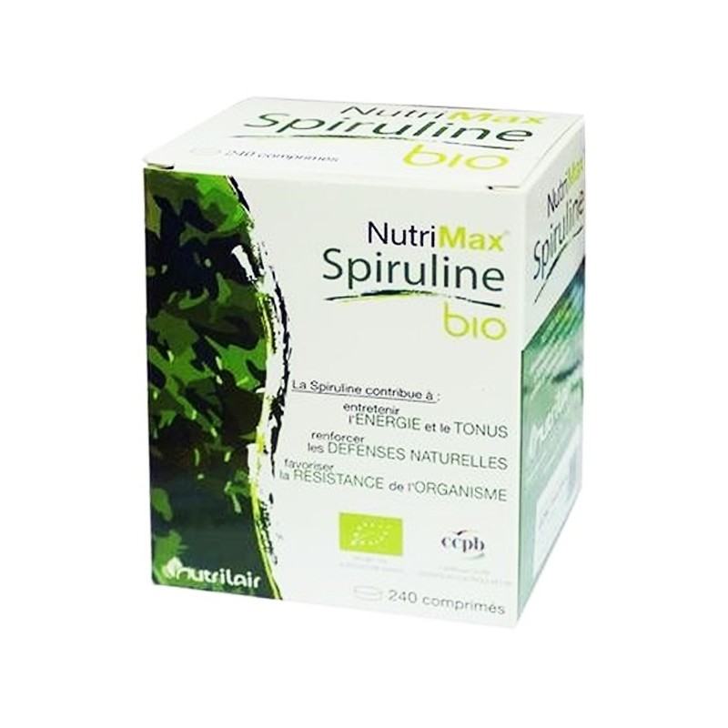 Nutrimax Spiruline Bio – 240 Comprimés