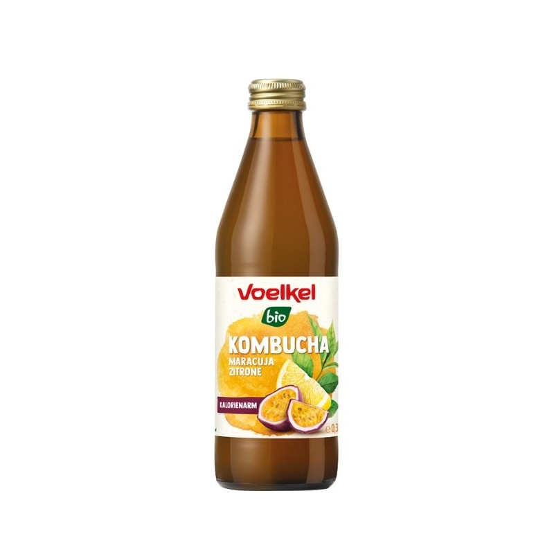 VOELKEL KOMBUCHA FRUIT DE LA PASSION CITRON 330ML
