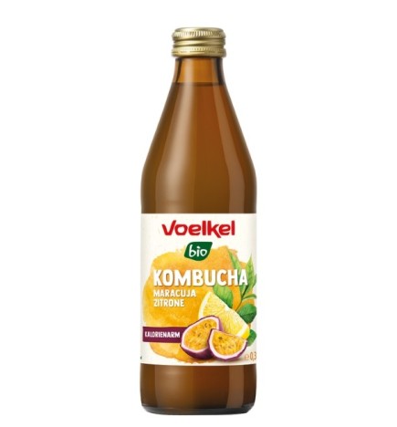 VOELKEL KOMBUCHA FRUIT DE LA PASSION CITRON 330ML