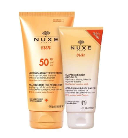 NUXE Fondant Haute Protection SPF30 + Shampoing Douche Après Soleil 100ml