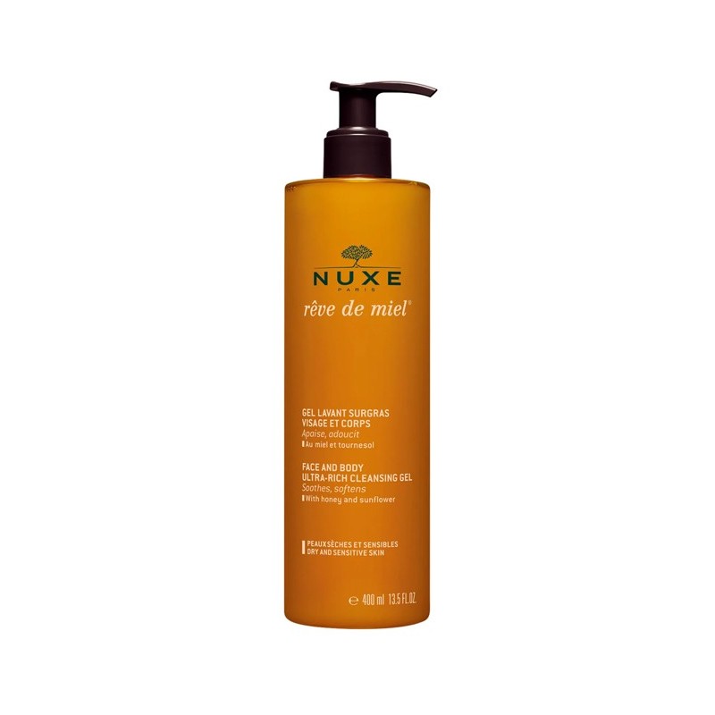 Nuxe Gel lavant Surgras Visage et Corps – 400 ml