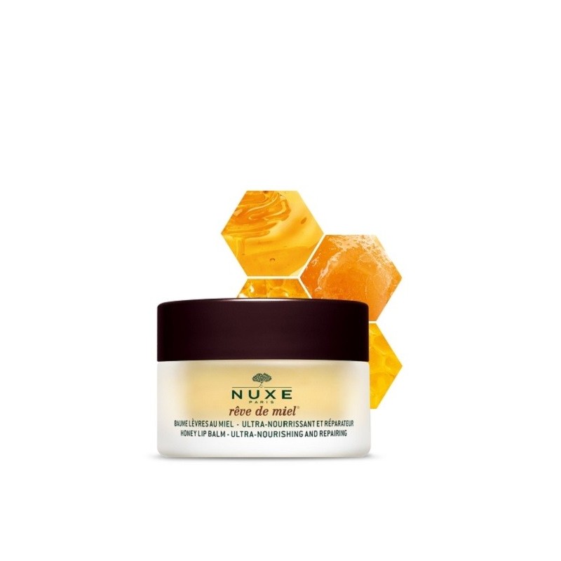 NUXE Rêve de Miel Baume Lèvres au Miel Ultra nourrissant et Réparateur