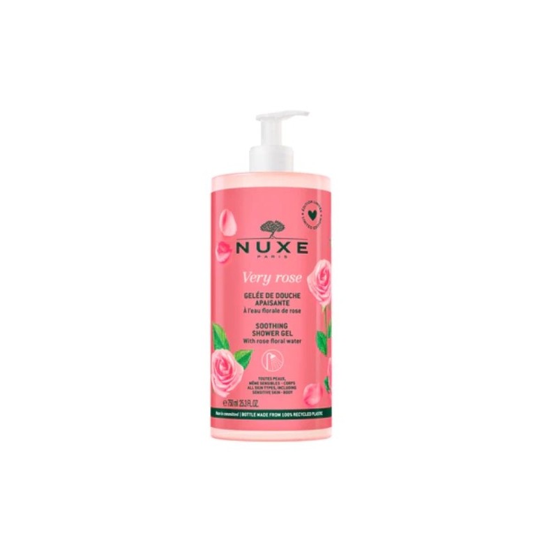 Nuxe Very Rose Gelee De Douche Apaisant 750ml