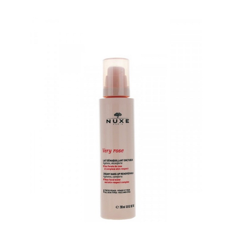 Nuxe Very Rose Lait Démaquillant Onctueux 200ml