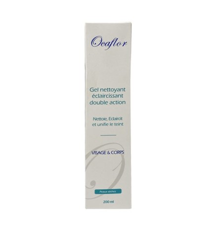 Ocaflor gel nettoyant éclaircissant double action 200ml