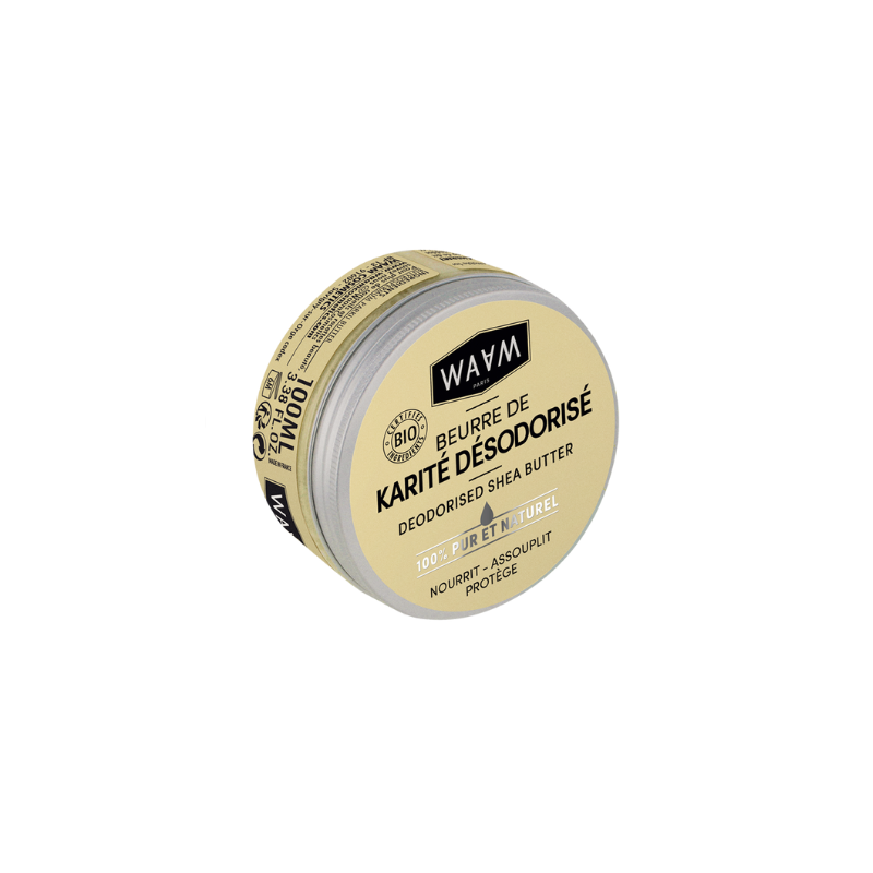 WAAM Beurre de Karité Désodorisé certifiée BIO 100ml