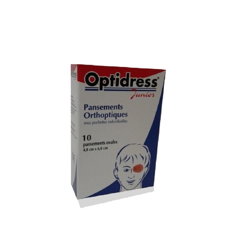 OPTIDRESS JUNIOR PANSEMENTS OCULAIRES BOITE DE 10 PIECES