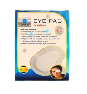 Optifix Eye Pad Enfantts Ortho 7×5.4cm 10 Pieces