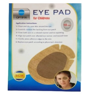 Optifix Eye Pad For Enfant 5×6.2 10 Pieces
