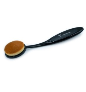 Or Bleu Curved Makeup Brush with Oval Head CT-690