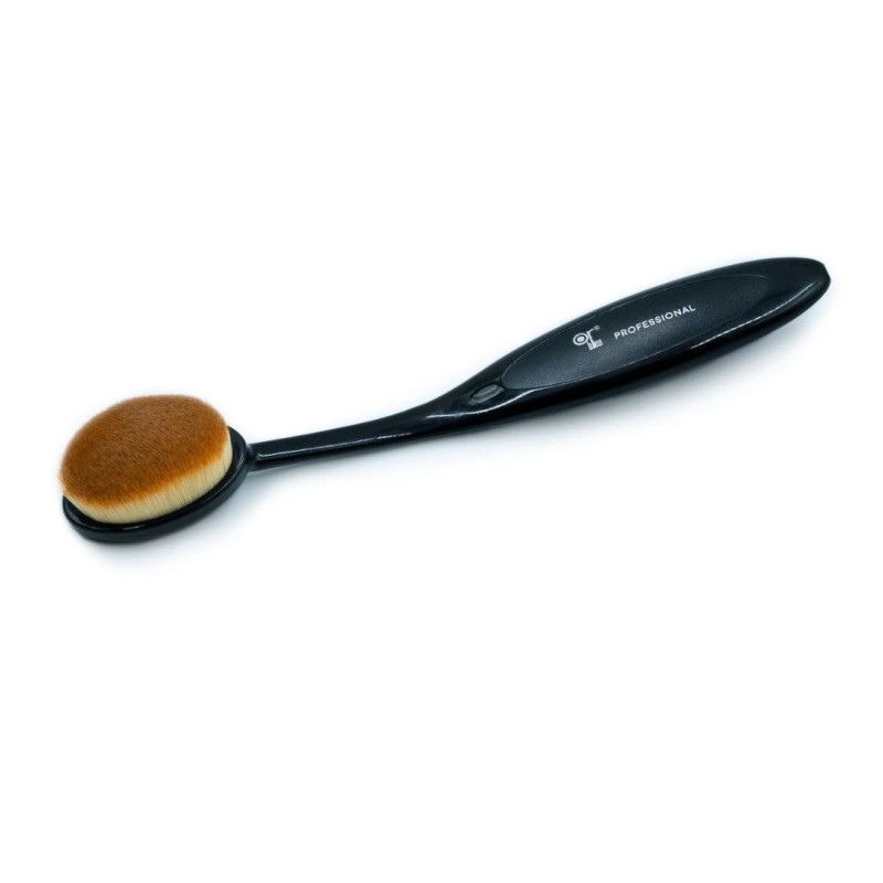 Or Bleu Curved Makeup Brush with Oval Head CT-691
