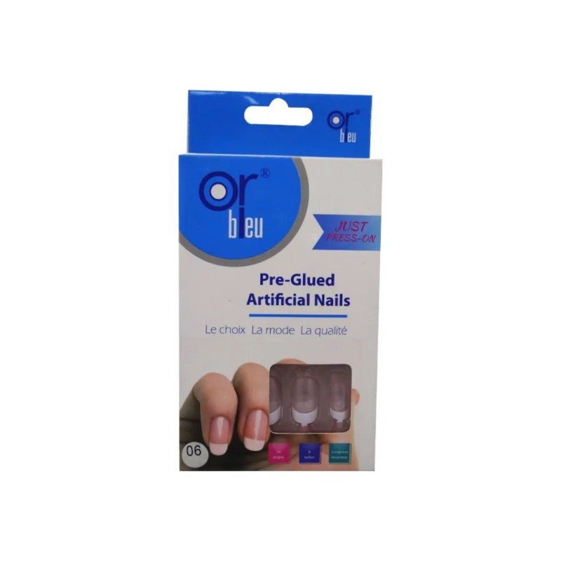 Or Bleu Pre-glued Artificial Nails FC 06 CT-988