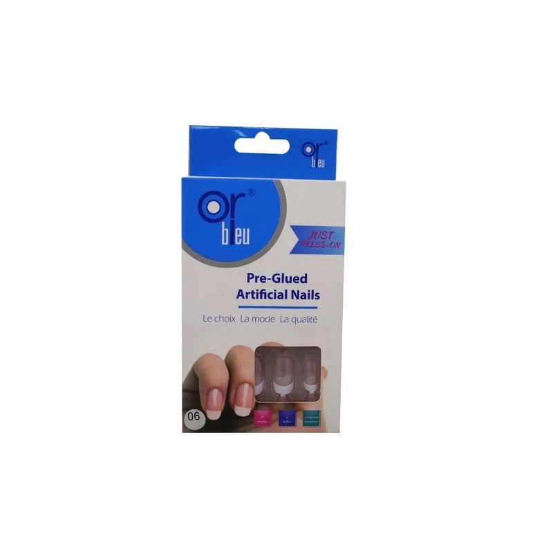 Or Bleu Pre-glued Artificial Nails FC 07 CT-988