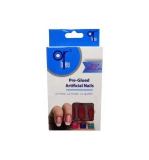 Or Bleu Pre-glued Artificial Nails FC 55 CT-988