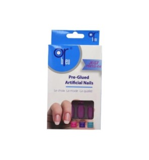 Or Bleu Pre-glued Artificial Nails FC 61 CT-988