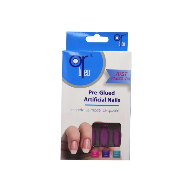 Or Bleu Pre-glued Artificial Nails FC 61 CT-988