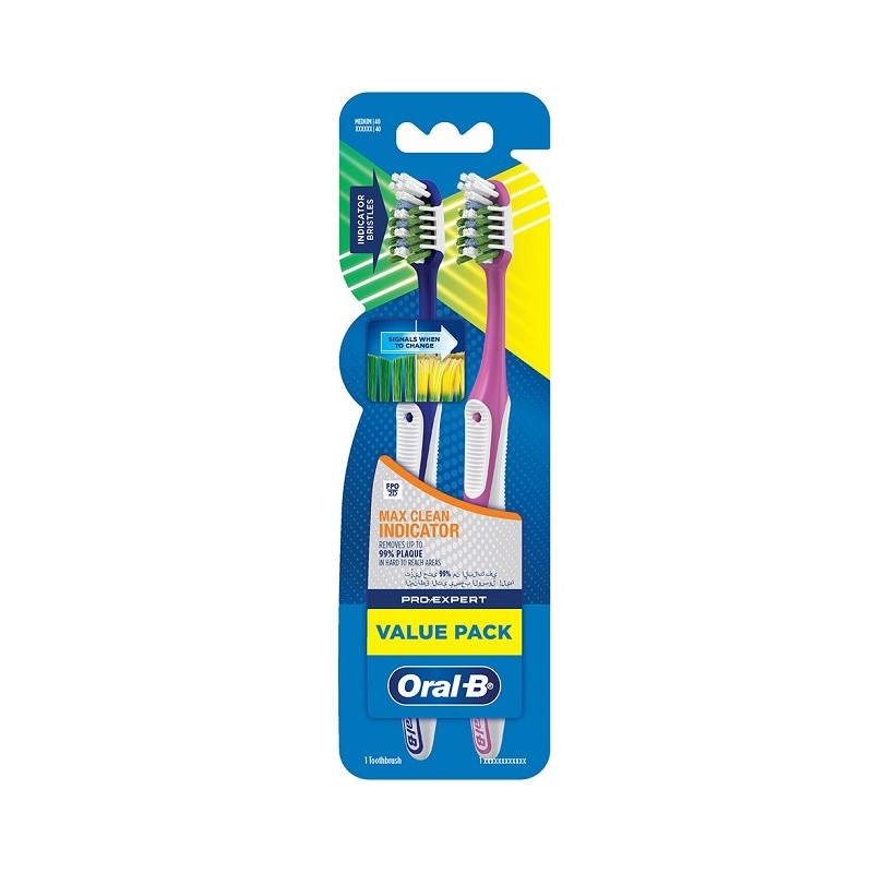 Oral-B Bad Pro-Expert Maxi Clean Indicateur Soft lot de 2