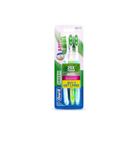 Oral-B Bad Ultrathin Sensitive Green 2+1 Pack