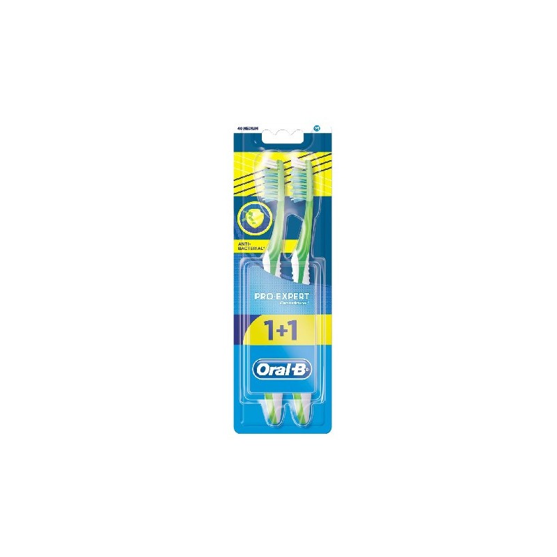Oral-B Brosse A dent Pro Expert Anti Bacterial 1+1
