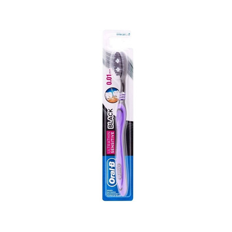 ORAL-B BROSSE À DENTS NOIR ULTRATHIN SENSITIVE