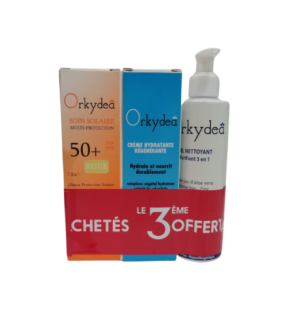 Orkydea Ecran Solaire+ Creme Hydratante+ Gel Nettoyant