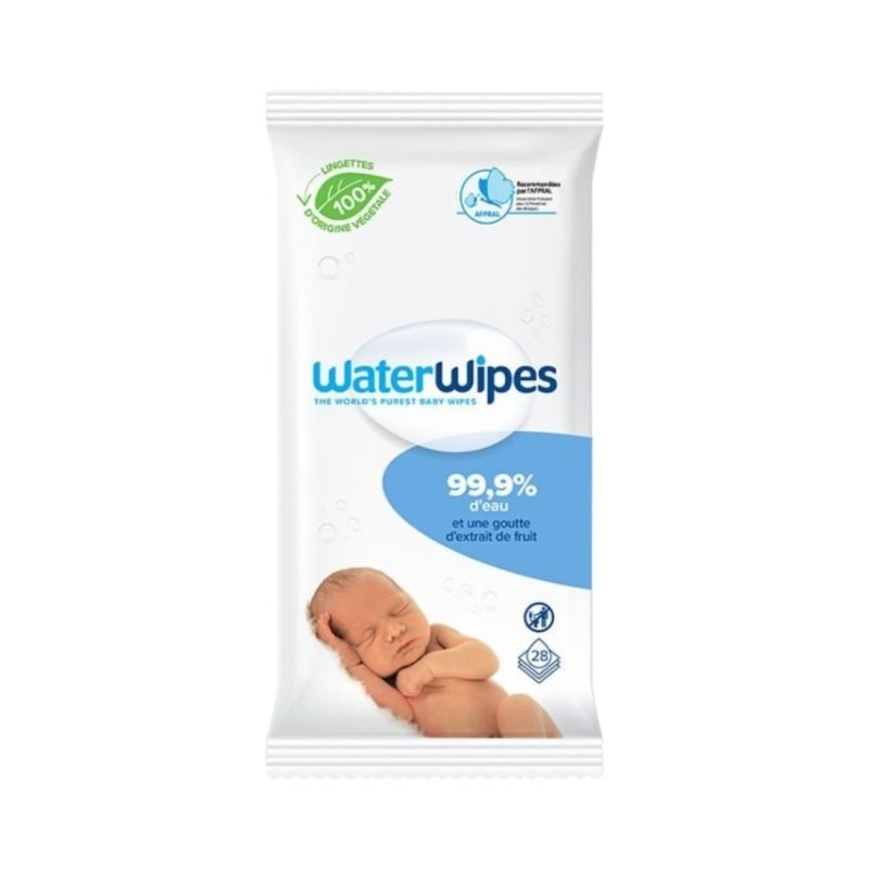 WATERWIPES LINGETTES BABY 28 BIO