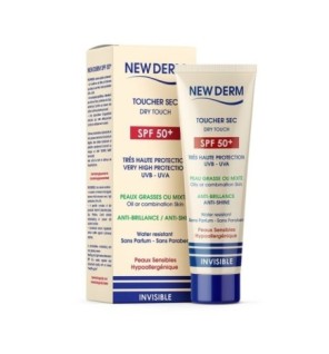 NEW DERM Écran Solaire SPF50+ INVISIBLE