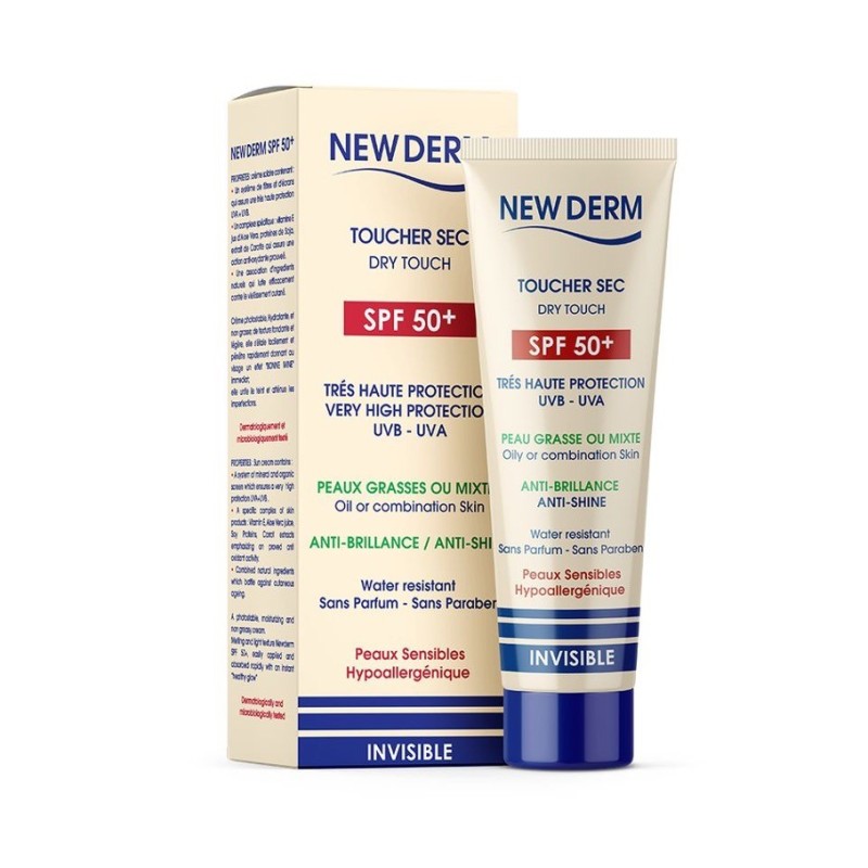 NEW DERM Écran Solaire SPF50+ INVISIBLE
