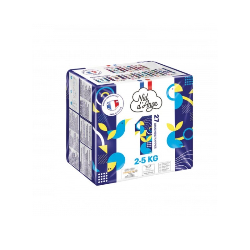 Nid d’ange Couche Taille 1 2/5kg 27pieces