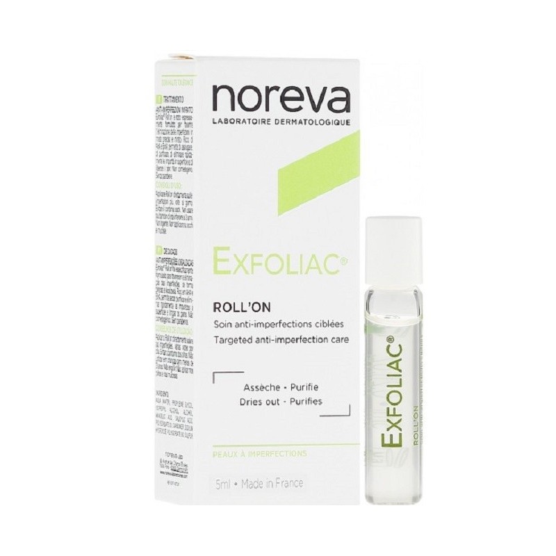 NOREVA Exfoliac Roll On soin anti-imperfection cibles 5ml