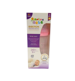 Notre Bebe Biberon Wide Neck +3m 240ml